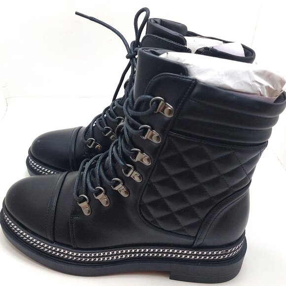 New York & Company Women's Katelynn Bootie Casual, Lace Up, Round Toe - Size 8 - Picture 3 of 15